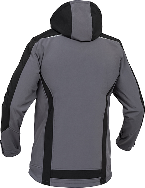 LEIBWÄCHTER Sommer-Softshelljacke - grau/schwarz