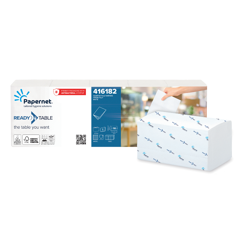 SUPERIOR Serviette - 2-lagig - 1/4-Falz