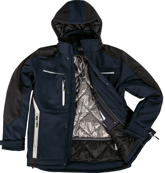 LEIBWÄCHTER Winter-Softshelljacke - marine/schwarz