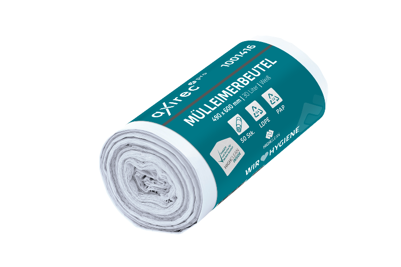 axirec pro ® Müllbeutel - 30 Liter - weiß