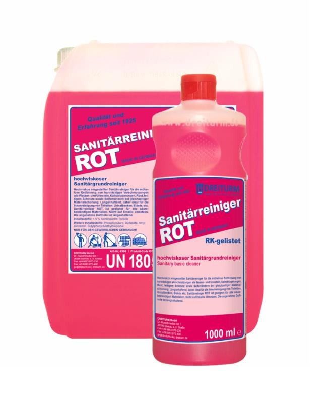 Dreiturm SANITÄRREINIGER ROT