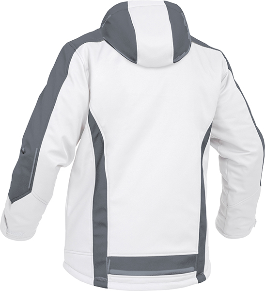 LEIBWÄCHTER Winter-Softshelljacke - weiß/grau