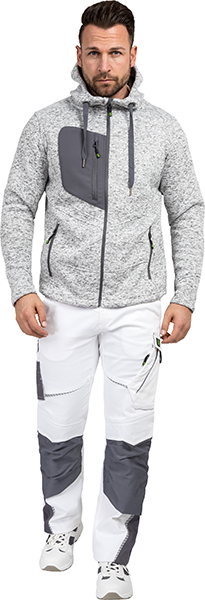 LEIBWÄCHTER Strickjacke - weiß - Unisex
