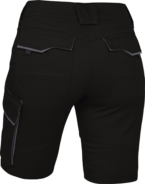 LEIBWÄCHTER Damen Short - schwarz/grau