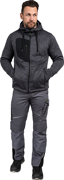 LEIBWÄCHTER Strickjacke - grau - Unisex