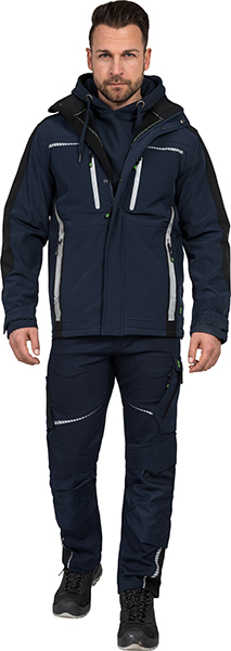 LEIBWÄCHTER Sommer-Softshelljacke - marine/schwarz