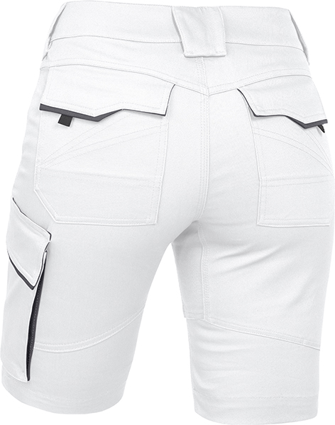 LEIBWÄCHTER Damen Short - weiß/grau
