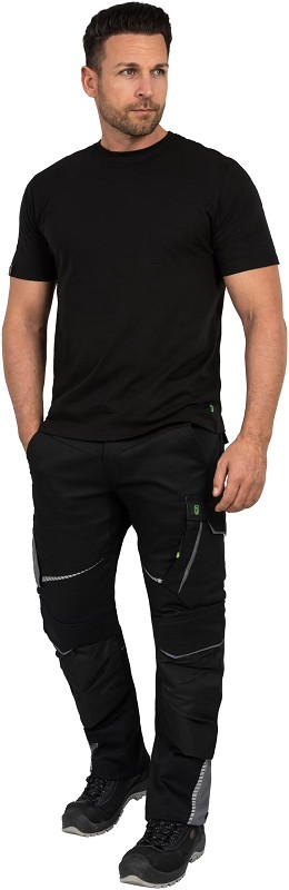 Rundhals T-Shirt - schwarz