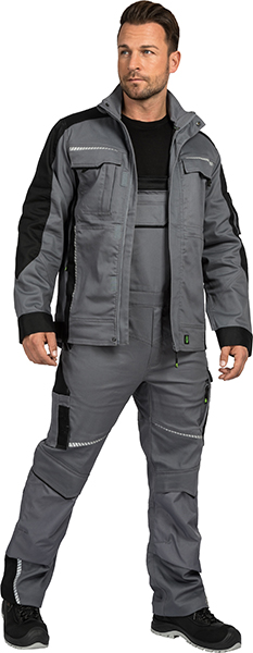 LEIBWÄCHTER Jacke - grau/schwarz