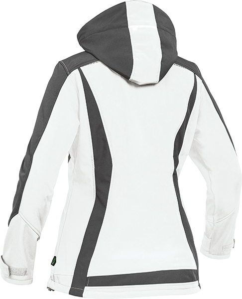 LEIBWÄCHTER Damen Sommer-Softshelljacke - weiß/grau