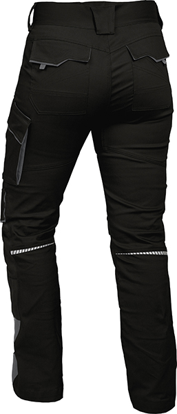 LEIBWÄCHTER Damen Bundhose - schwarz/grau