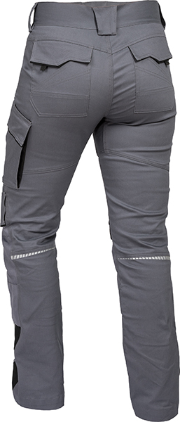LEIBWÄCHTER Damen Bundhose - grau/schwarz