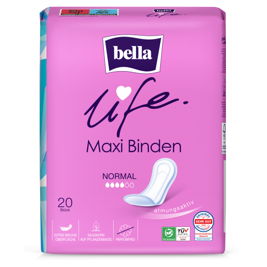 Bella life Maxi Normal  - mit Klebestreifen
