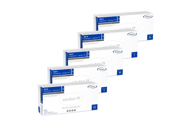 Nitril Handschuh Solution PF - Blau