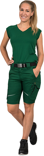 LEIBWÄCHTER Damen Short - grün/schwarz