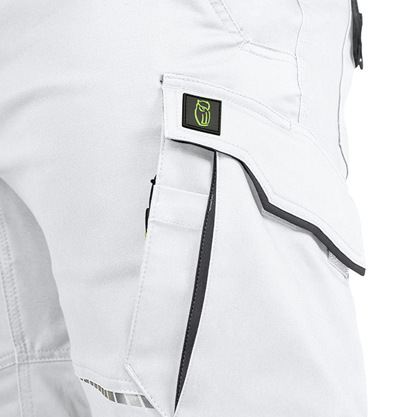 LEIBWÄCHTER Damen Bundhose - weiß/grau