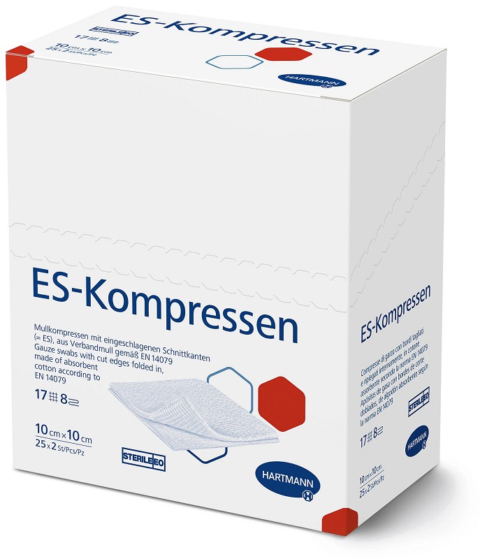 BODE ES-Kompressen - st - 10 x 10 cm - 12f