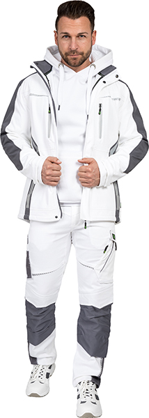 LEIBWÄCHTER Bundhose - weiß/grau