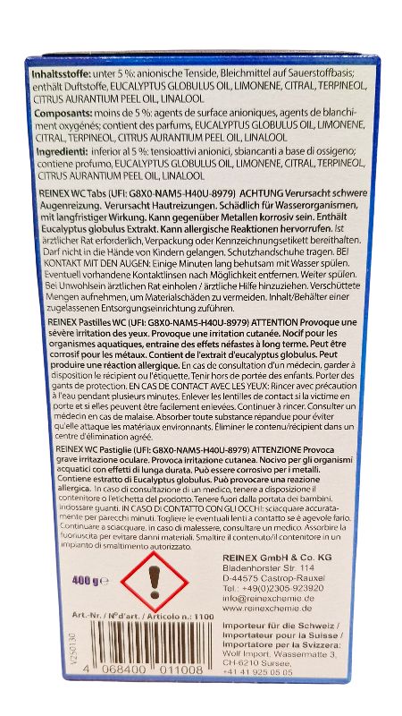 WC-Reiniger Tabs mit Frischeduft