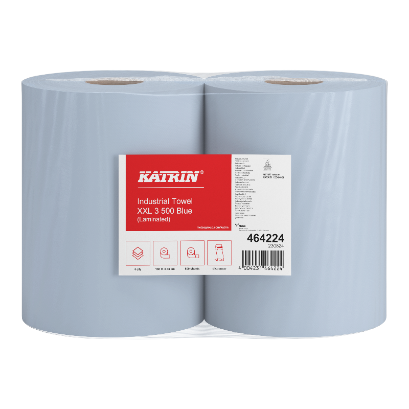 Katrin Industrieputzrolle XXL - 3-lagig - blau