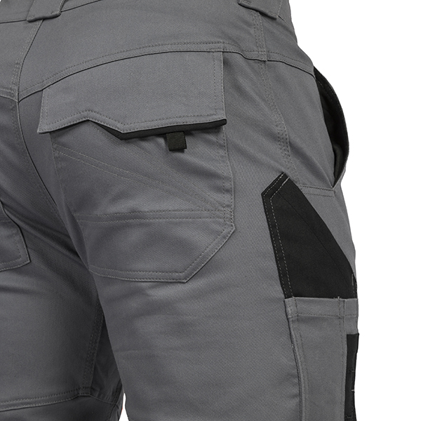 LEIBWÄCHTER Damen Bundhose - grau/schwarz