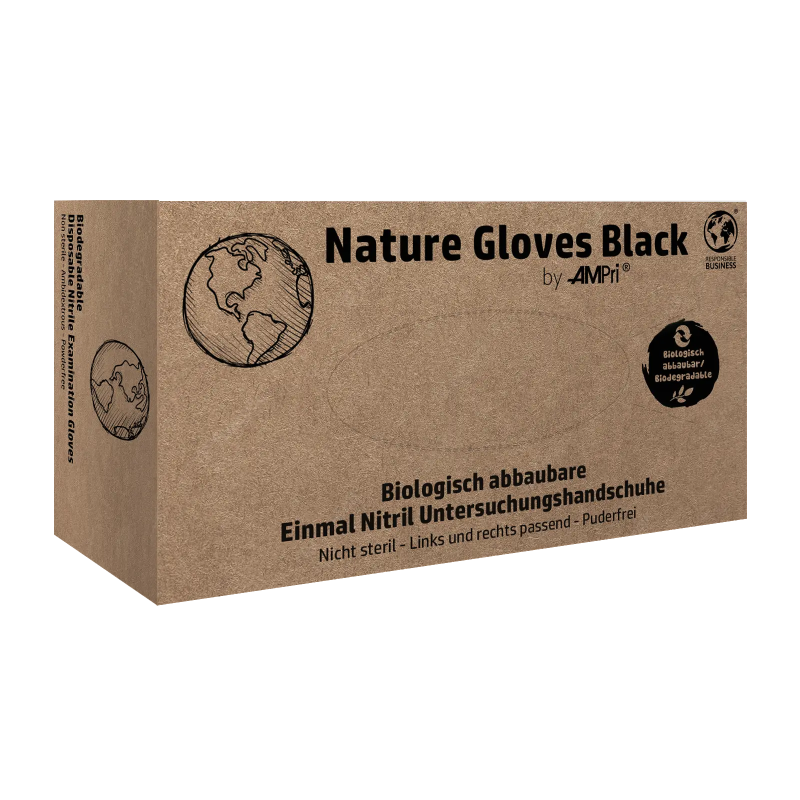 Nature Gloves Black Nitril-Handschuhe
