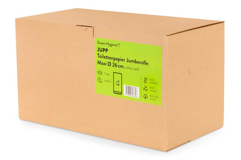 JUPP Jumbo-Toilettenpapier - 2-lagig - 380 m