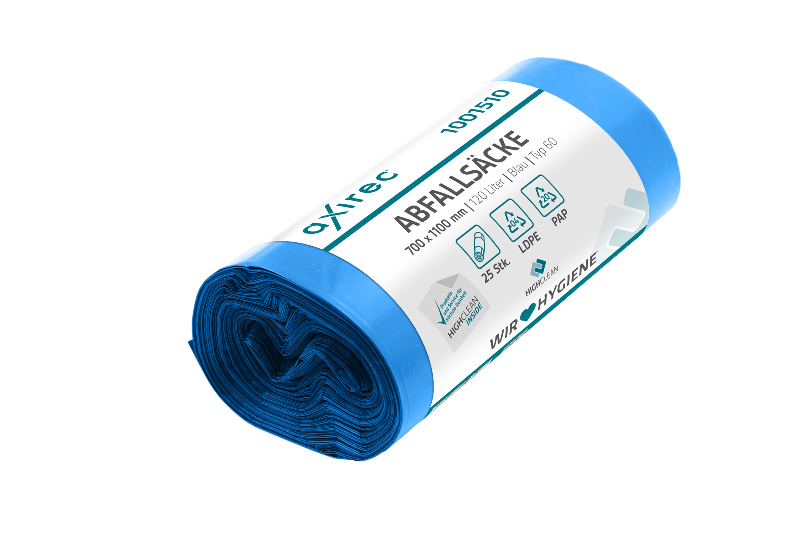 axirec ® Abfallsäcke - 120 Liter - blau