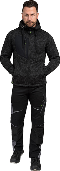 LEIBWÄCHTER Strickjacke - schwarz - Unisex