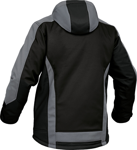 LEIBWÄCHTER Winter-Softshelljacke - schwarz/grau