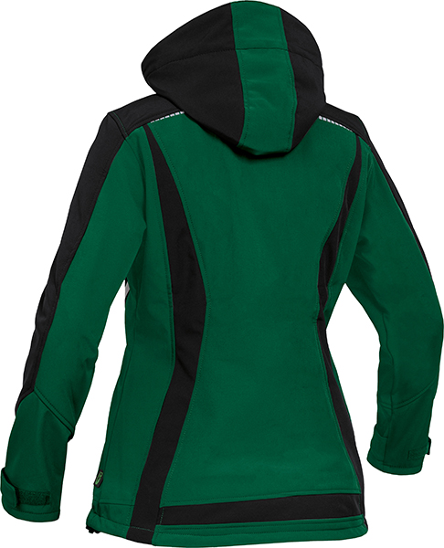LEIBWÄCHTER Damen Sommer-Softshelljacke - grün/schwarz