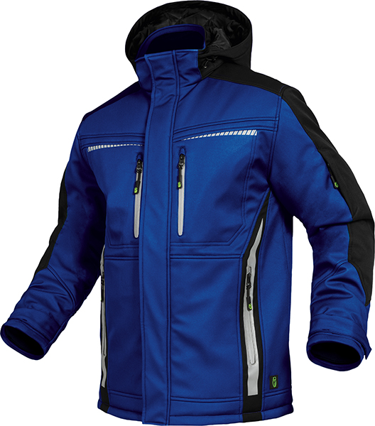 LEIBWÄCHTER Winter-Softshelljacke - kornblau/schwarz