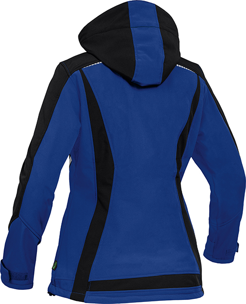 LEIBWÄCHTER Damen Sommer-Softshelljacke - kornblau/schwarz