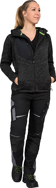 LEIBWÄCHTER Strickjacke - schwarz - Unisex