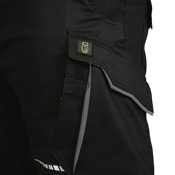 LEIBWÄCHTER Damen Bundhose - schwarz/grau