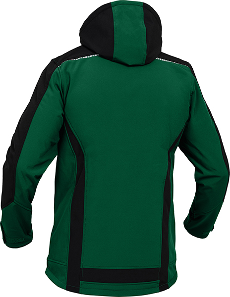 LEIBWÄCHTER Sommer-Softshelljacke - grün/schwarz