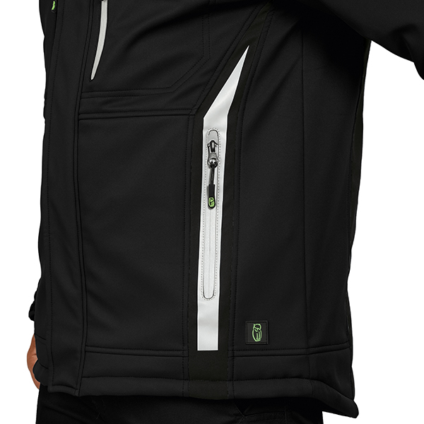 LEIBWÄCHTER Winter-Softshelljacke - schwarz