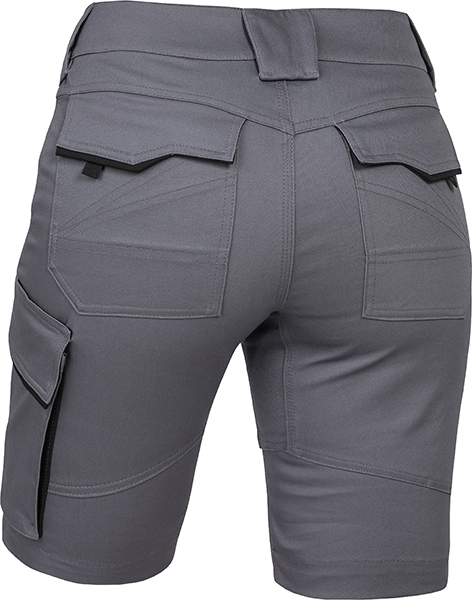 LEIBWÄCHTER Damen Short - grau/schwarz