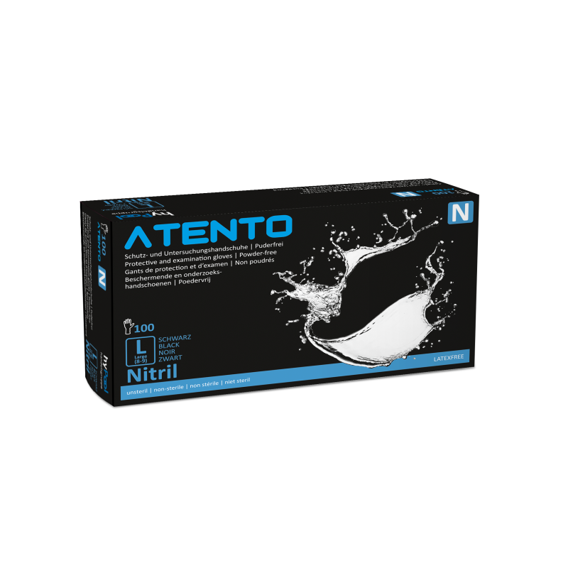 ATENTO Nitrilhandschuhe - black
