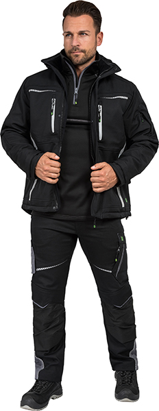 LEIBWÄCHTER Winter-Softshelljacke - schwarz