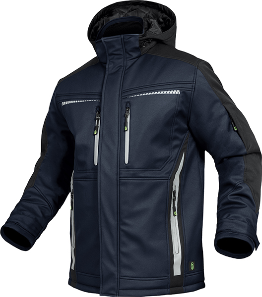 LEIBWÄCHTER Winter-Softshelljacke - marine/schwarz